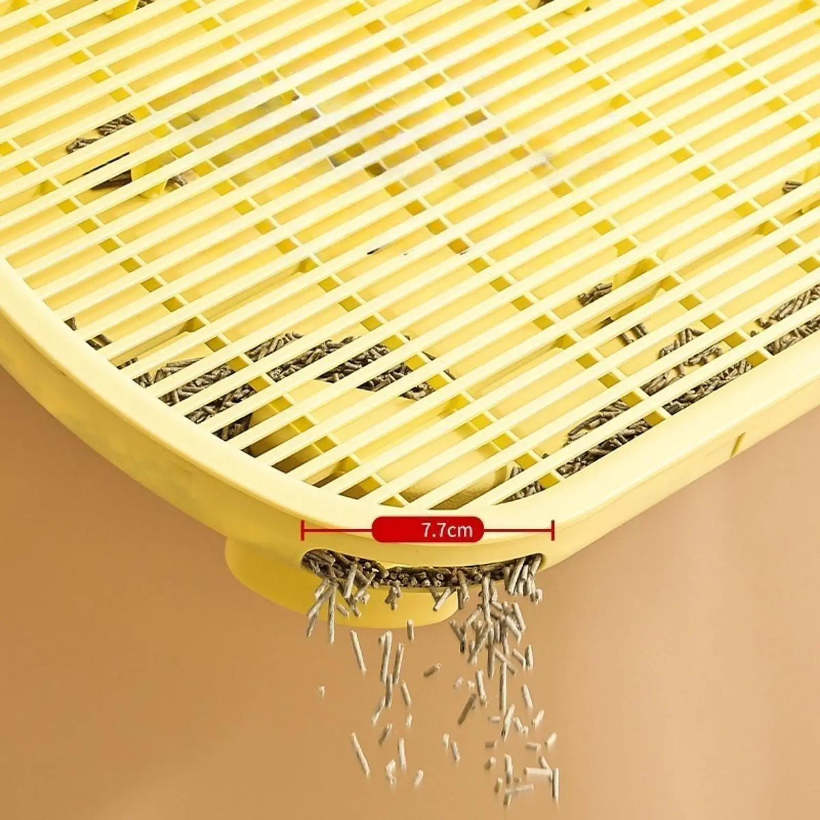 Cat Litter Mat Elevated Cat Litter Ramp Reusable Waterproof Anti Litter Trapping Mat for Elderly Cats Indoor Cats