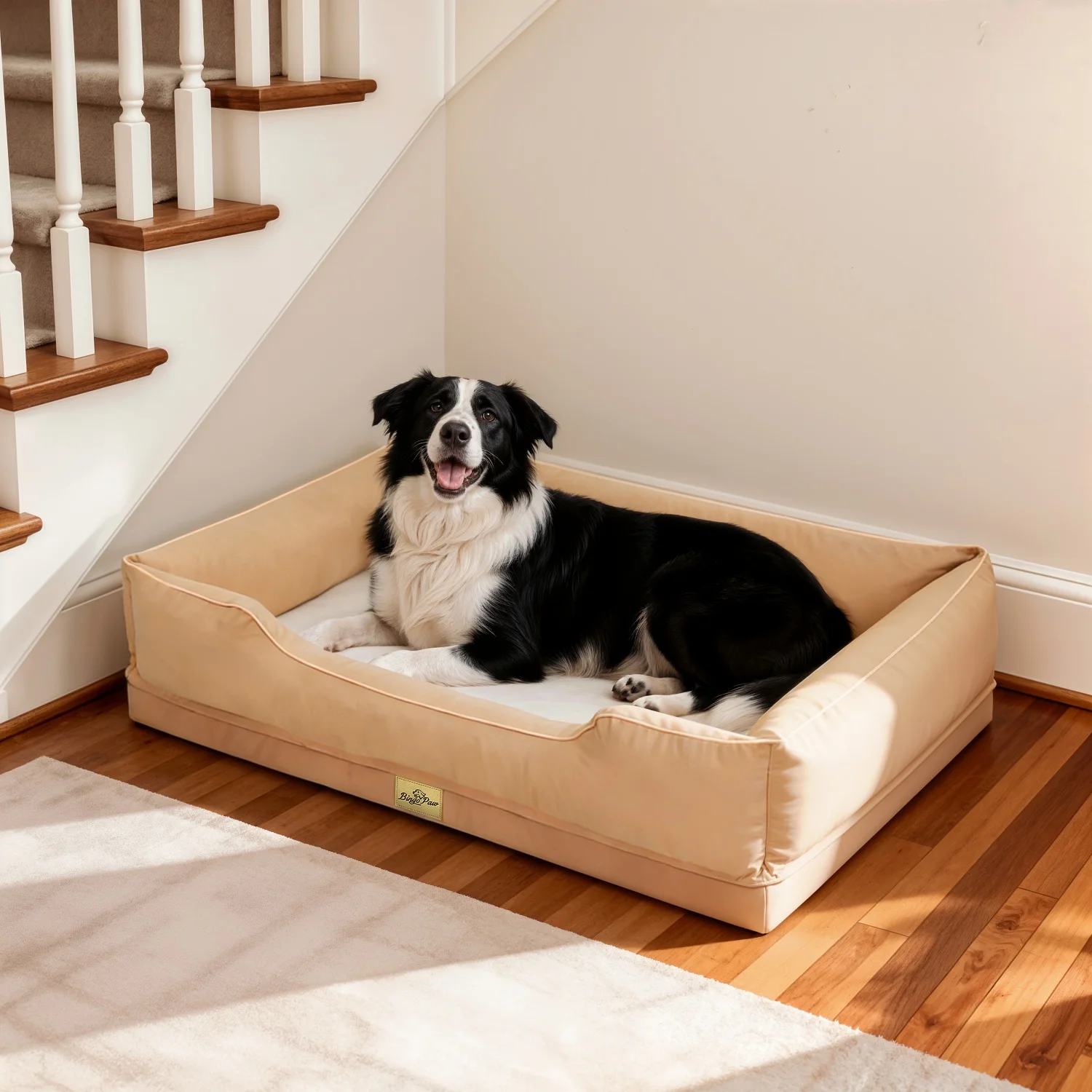 M/L/XL/2XL/3XL Orthopedic Dog Beds Oxford Bolster Foam Base Pet Dogs Couch Sofa Lounger Bed Waterproof Lining Removable Cover - Image 2